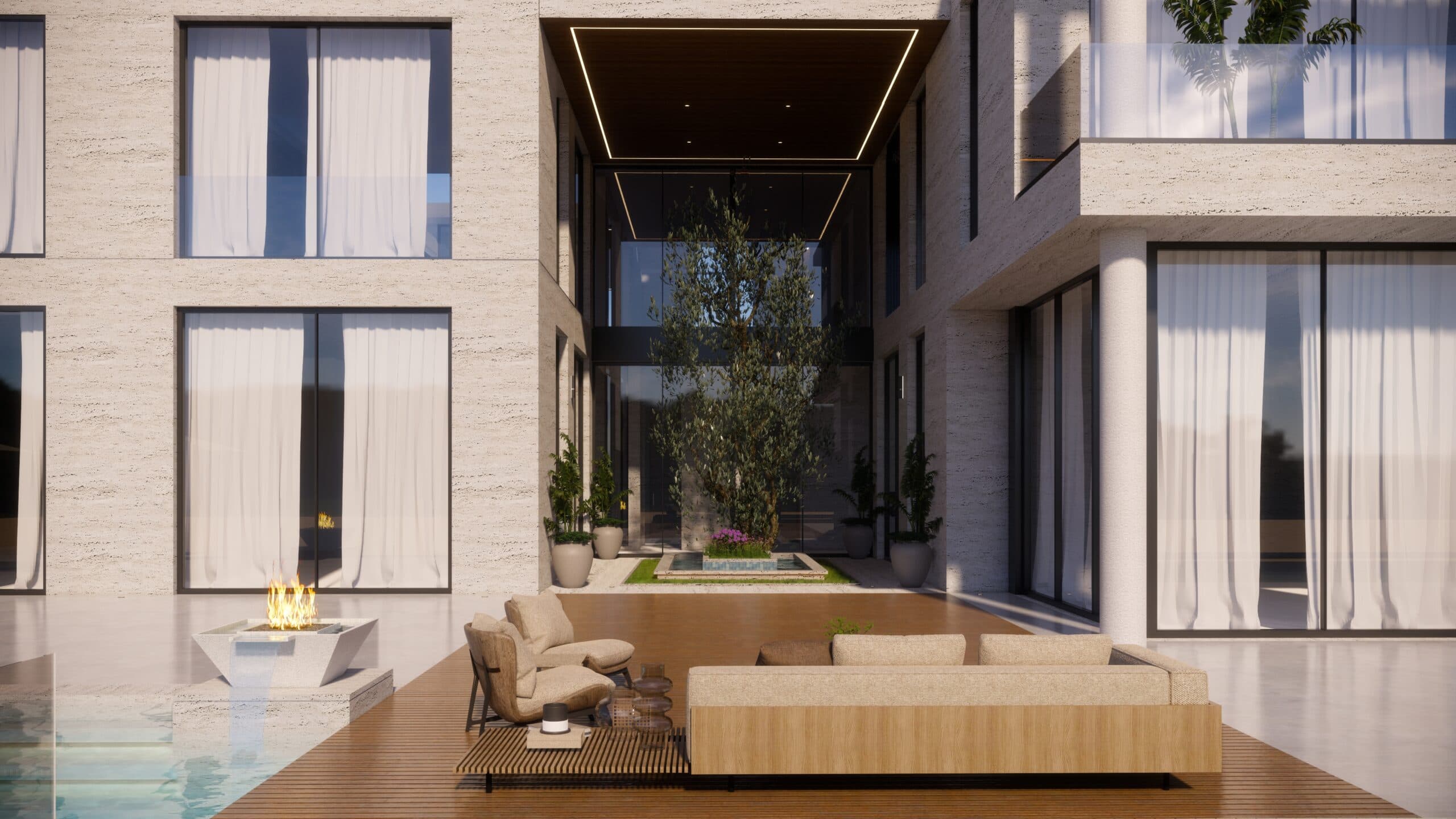 Landscape Design for Large Estates in Dubai with Custom Water Features