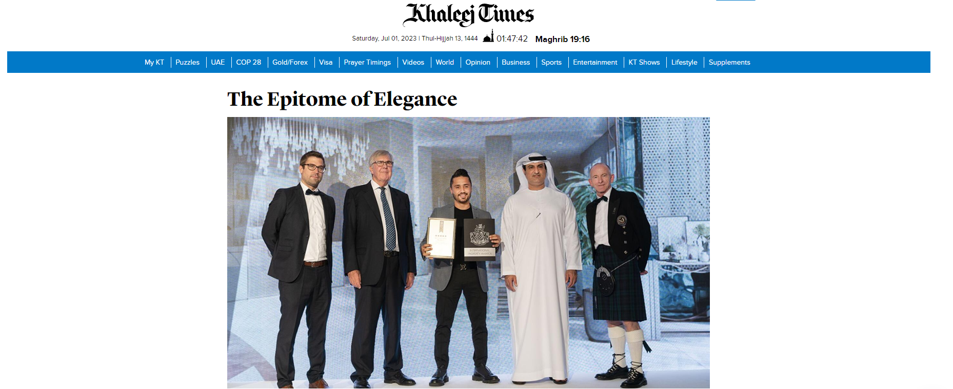 Khaleej Times: The Epitome of Elegance